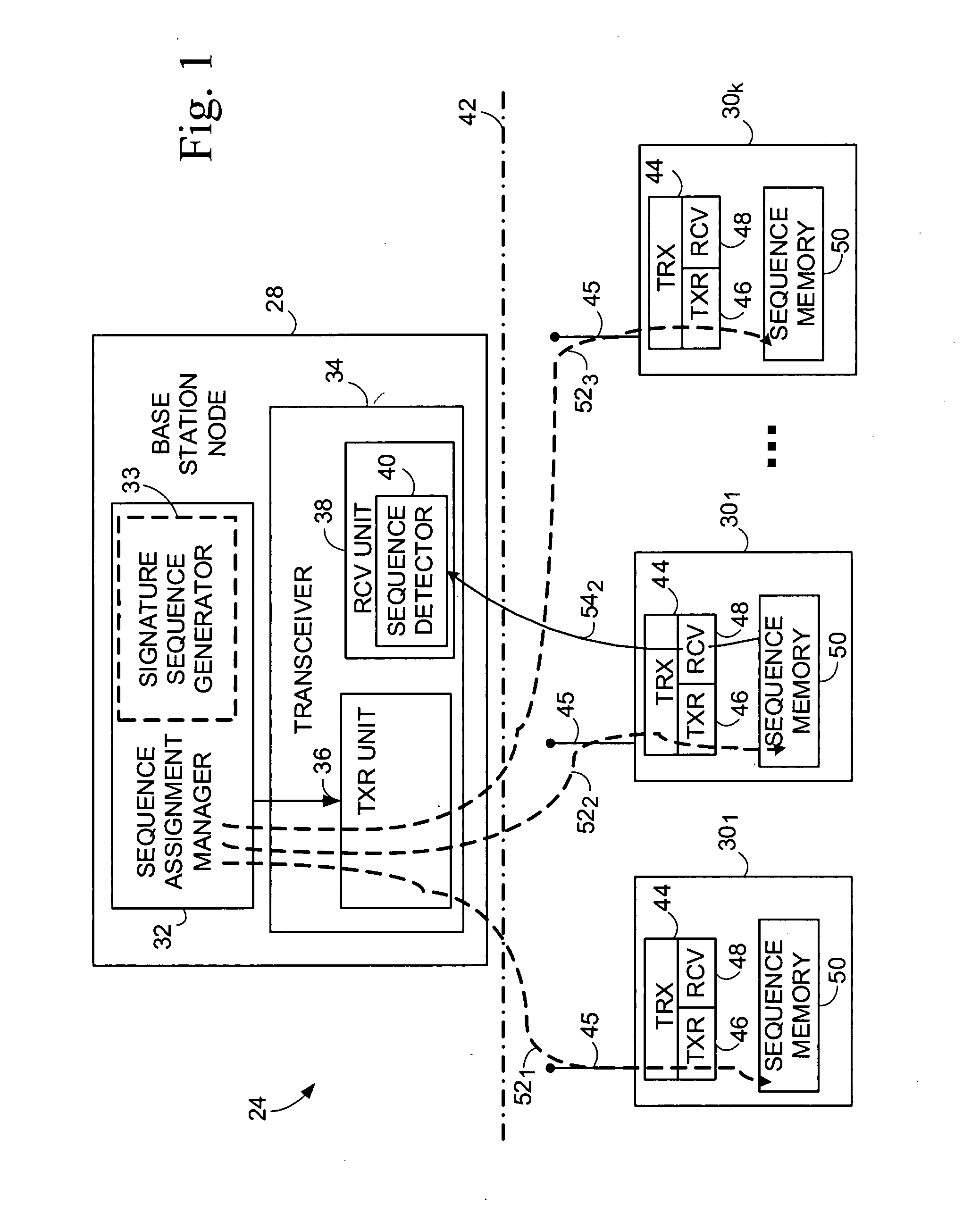 Method and apparatus for complexity reduction in detection of delay and doppler shifted signature sequences