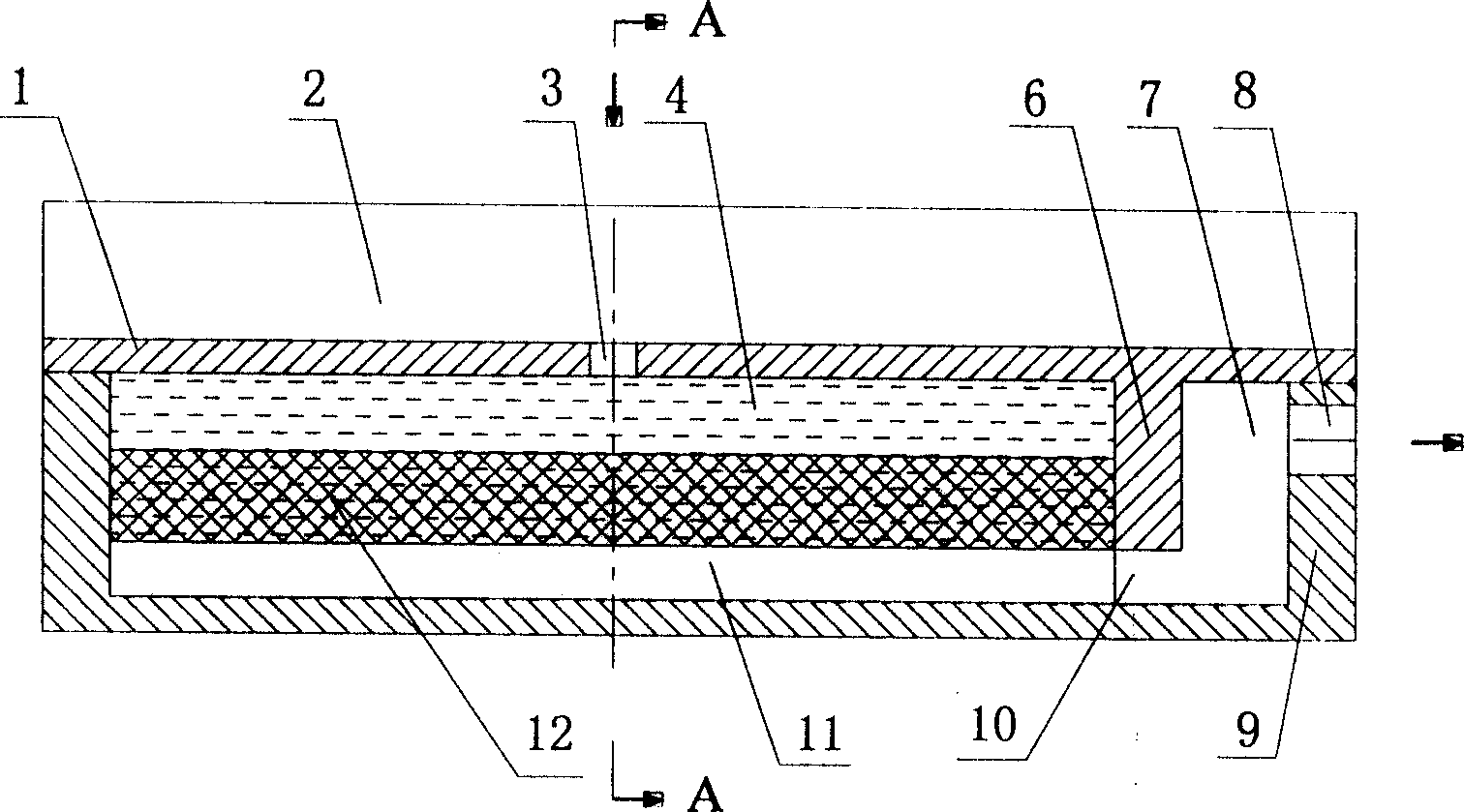 Plane capillary core evaporimeter with fin for CPL