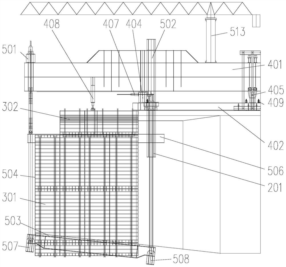 Walking system of cantilever pouring bridge fabrication machine