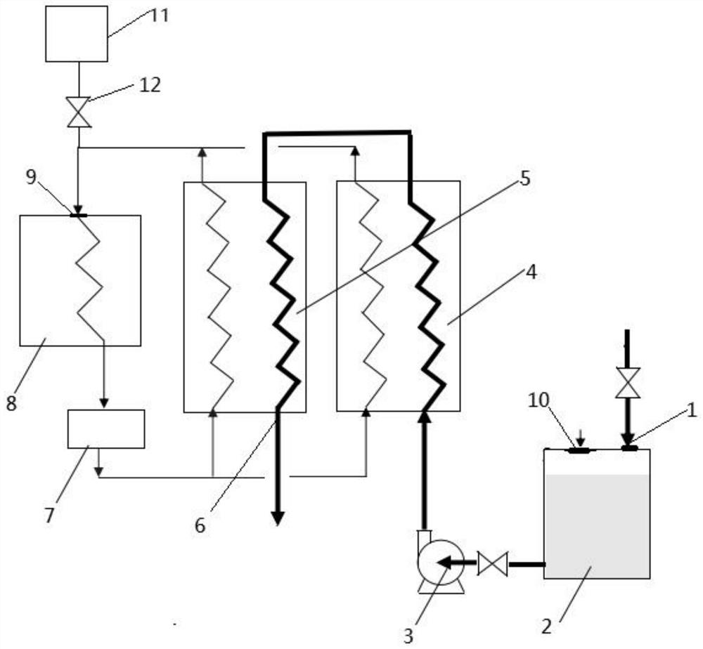 Cooling medium and cooling device for surface cooling treatment of oil-based drilling fluid