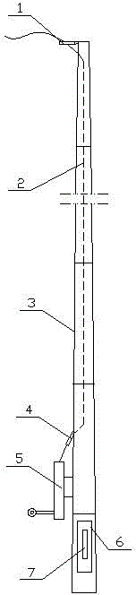 Fishing pole capable of sensing environment temperature