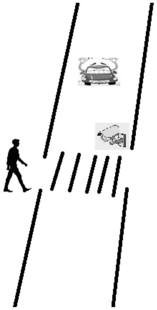 A method and system for reminding pedestrians to collide with vehicles, camera, mobile terminal