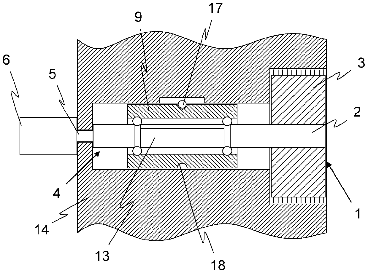 A carding roller for a rotor spinning device, and the rotor spinning device