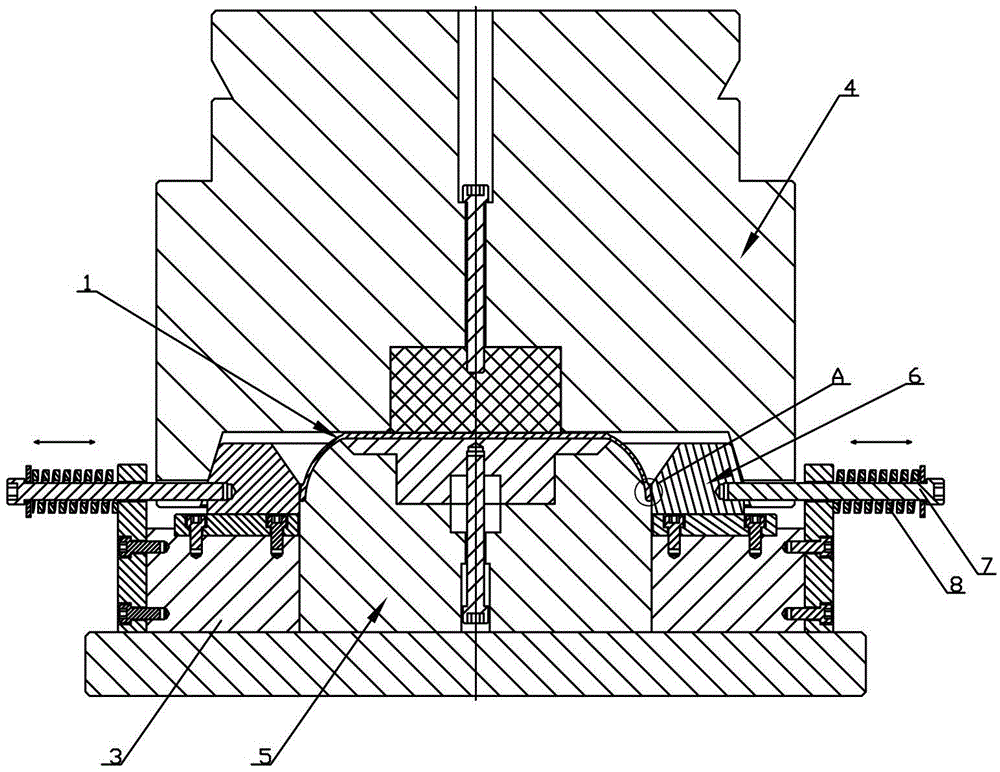 Manufacturing method for pot with mouth portion provided with embossing structure