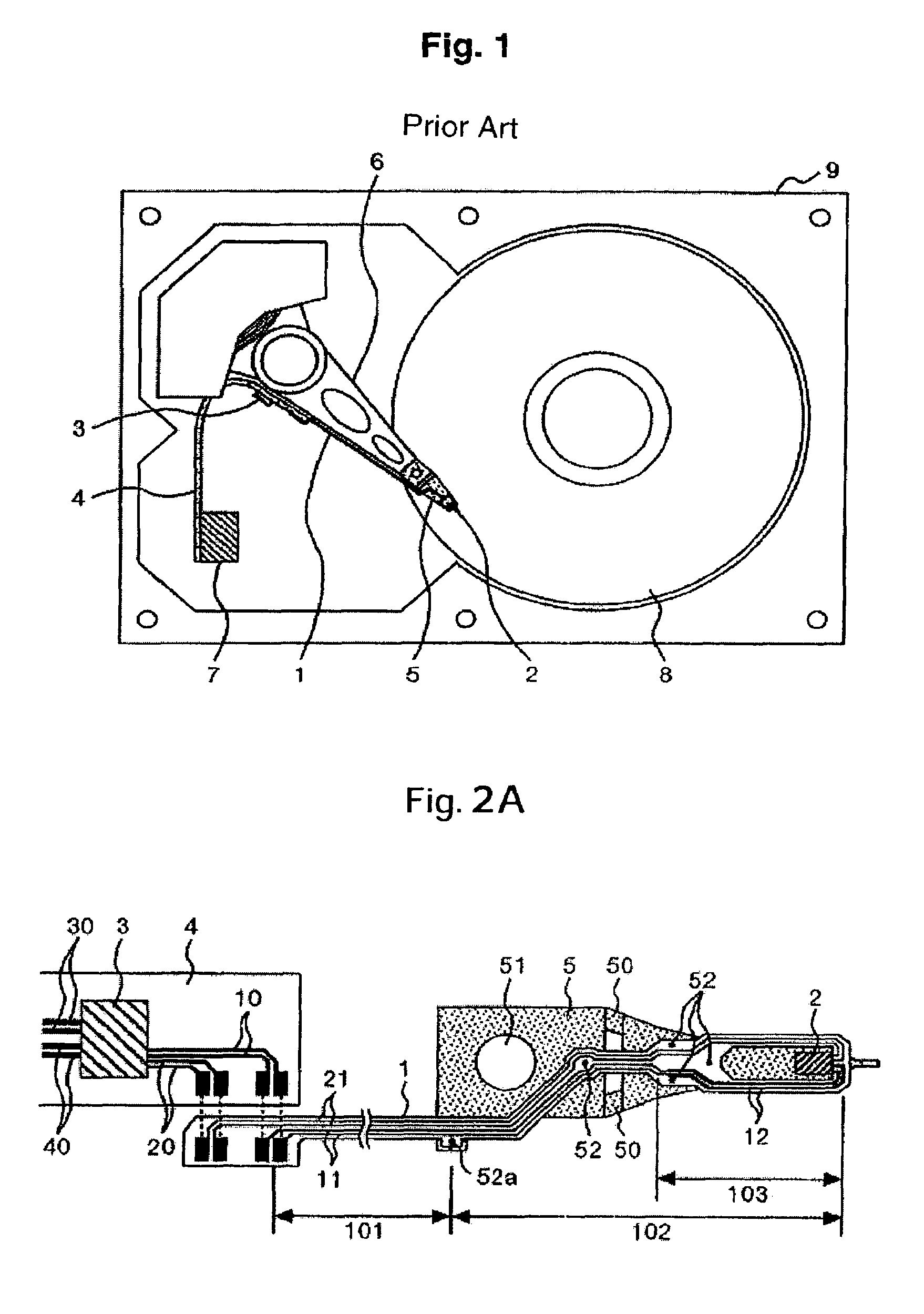 Wiring component and magnetic recording drive for high data-rate recording