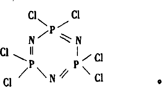 Catalytic synthesizing method of hexa chloro cyclotripolyphosphazene