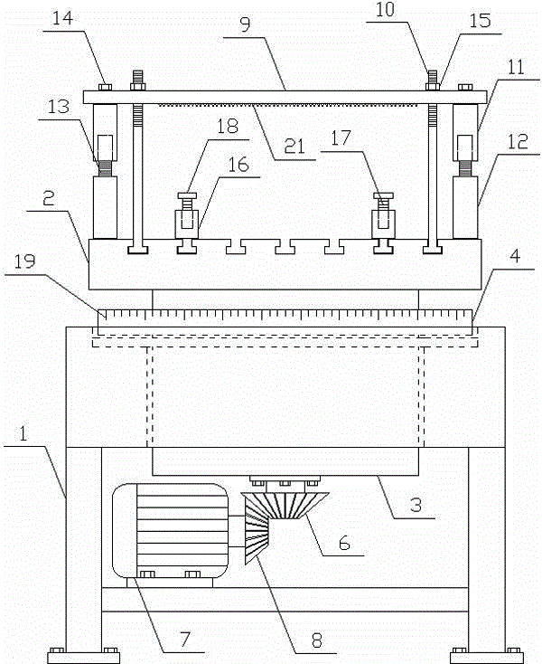 Workpiece fixing and rotating device