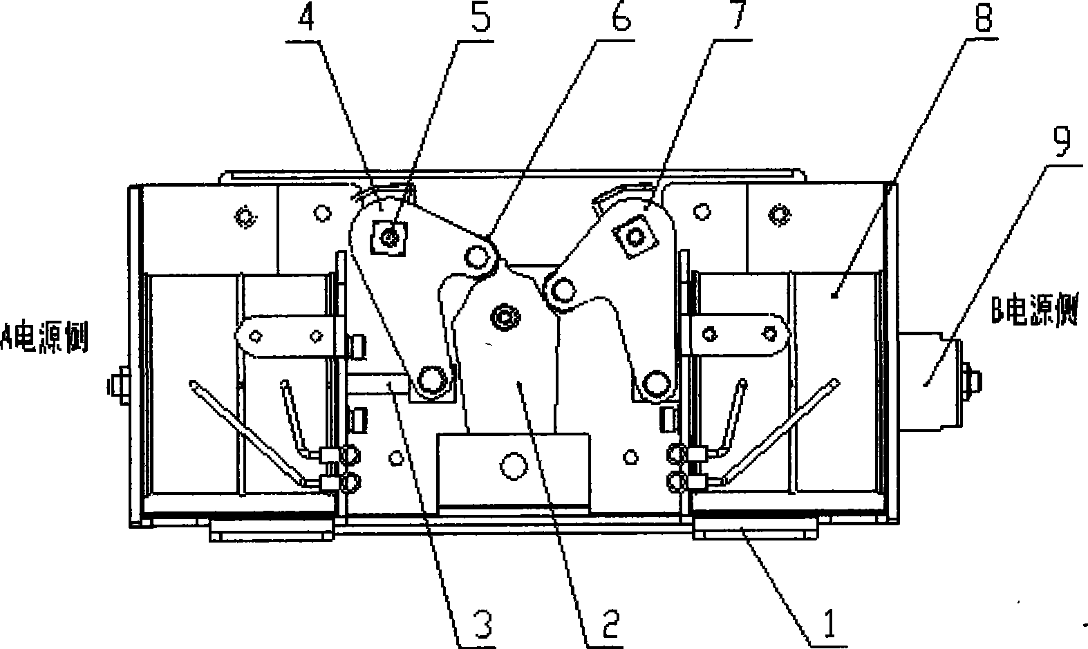 Automatic transfer switch electric appliance for moment parallel device