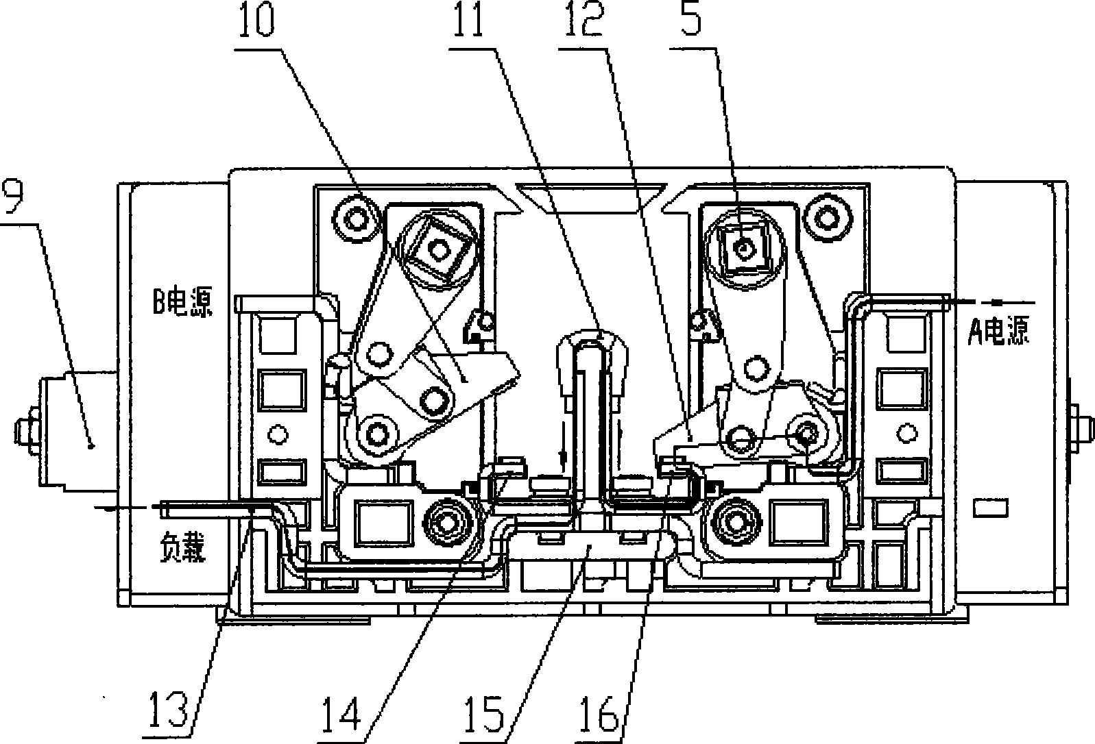 Automatic transfer switch electric appliance for moment parallel device