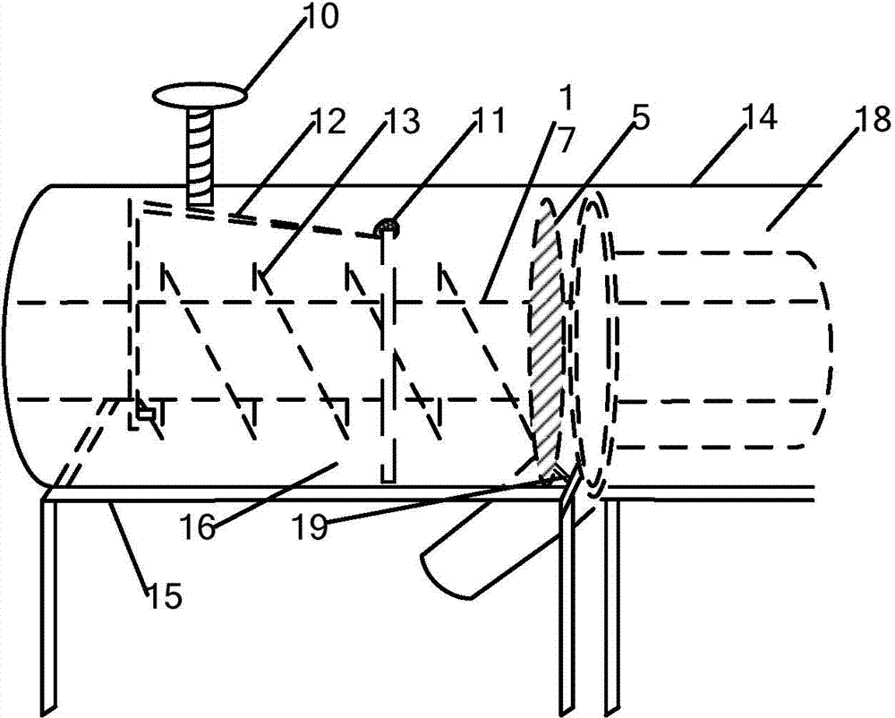 Rice outlet flow adjusting device and rice husking machine