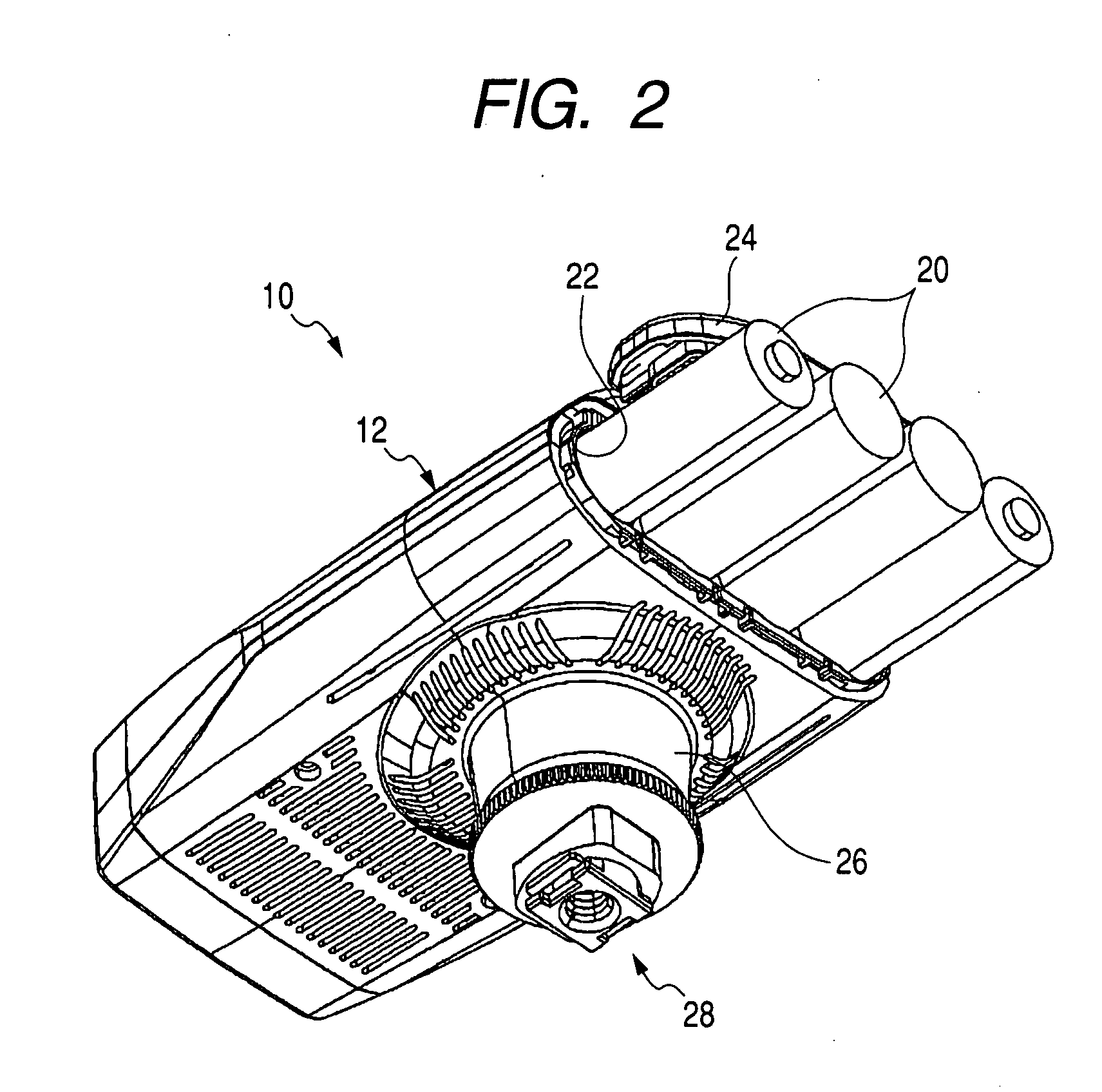 Illuminating device for imaging apparatus