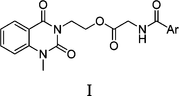 3-substituted-1-methyl-quinazoline-2,4-dione compounds, preparation method and application thereof
