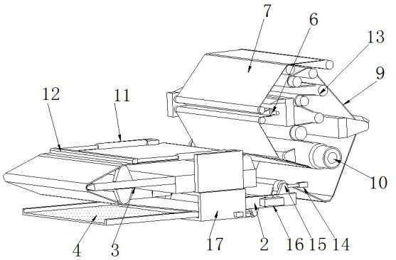 Belt filter press with multi-tensioning structure