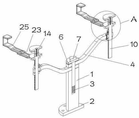 Auxiliary supporting and mounting mechanism for tempered glass