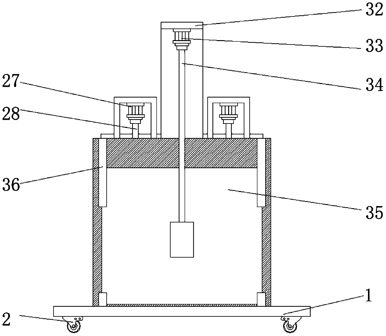 Sedimentation tank cleaning equipment for sewage treatment