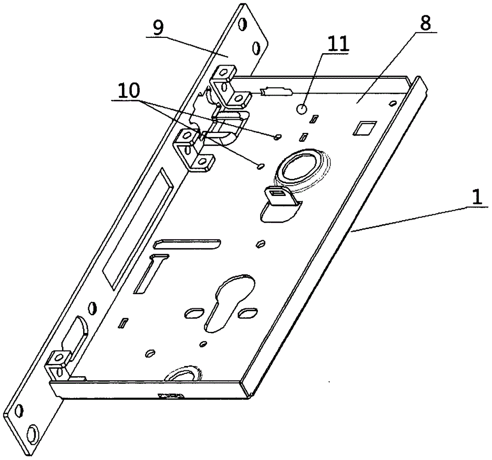 Mechanism capable of controlling lock core shifting movable piece to perform reciprocating motion
