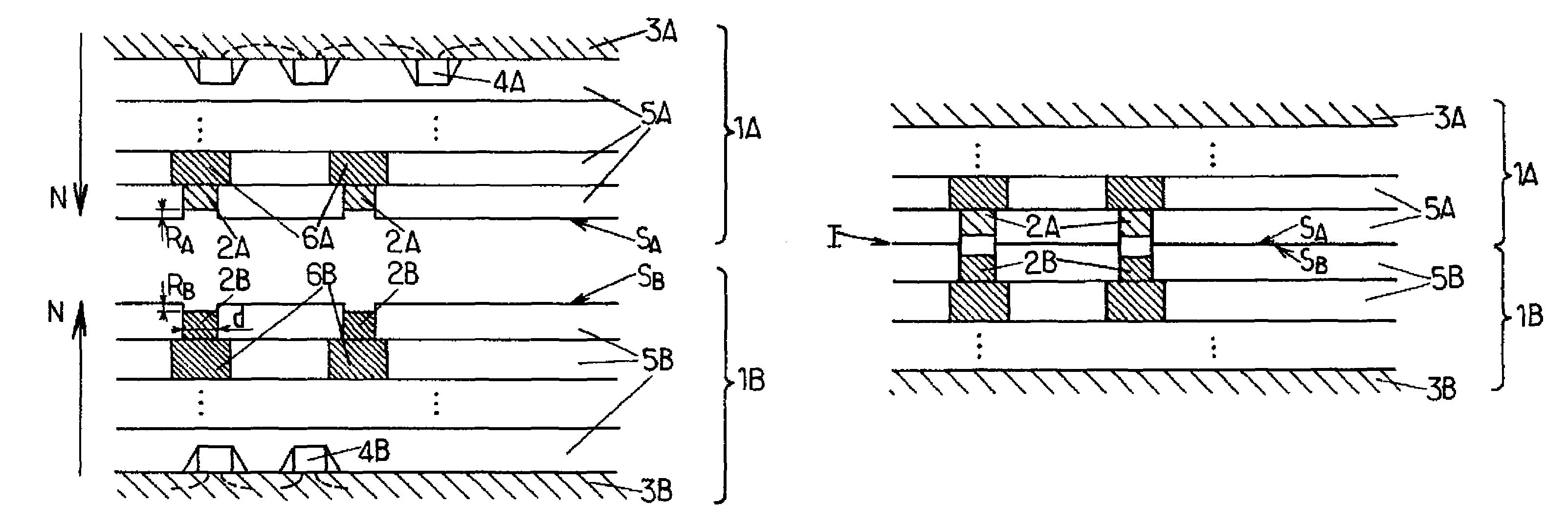 Assembly of two parts of an integrated electronic circuit