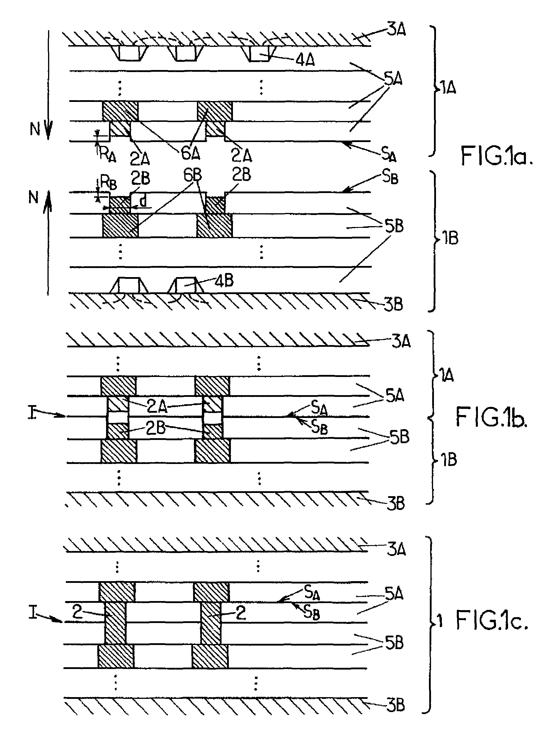Assembly of two parts of an integrated electronic circuit