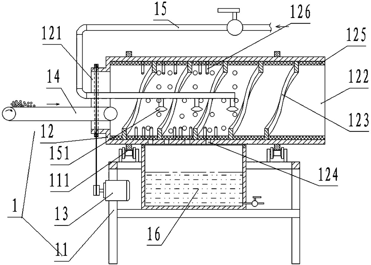 Grape product comprehensive processing production device