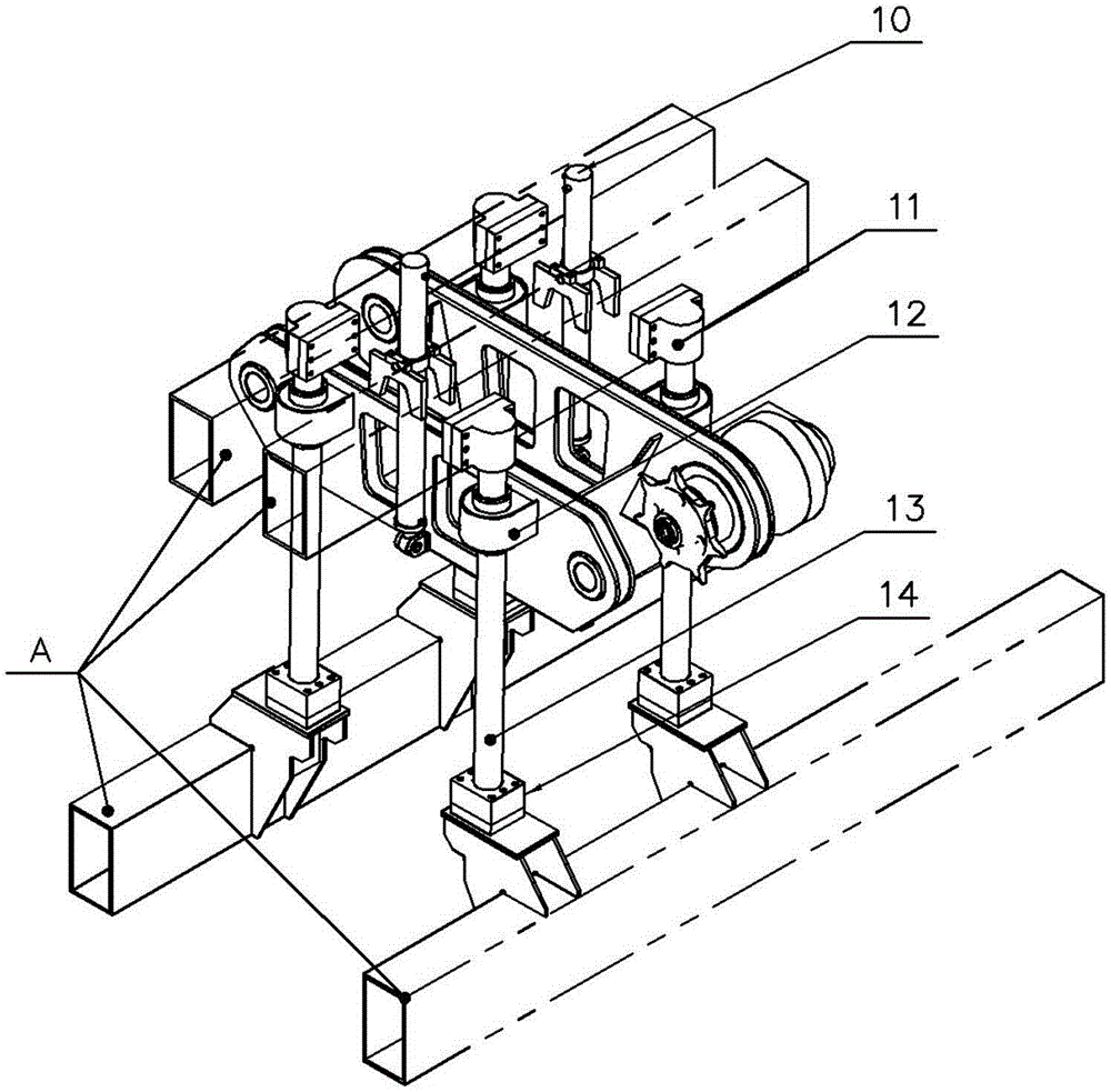 Excavation device suitable for operation on narrow operation face of railway tunnel