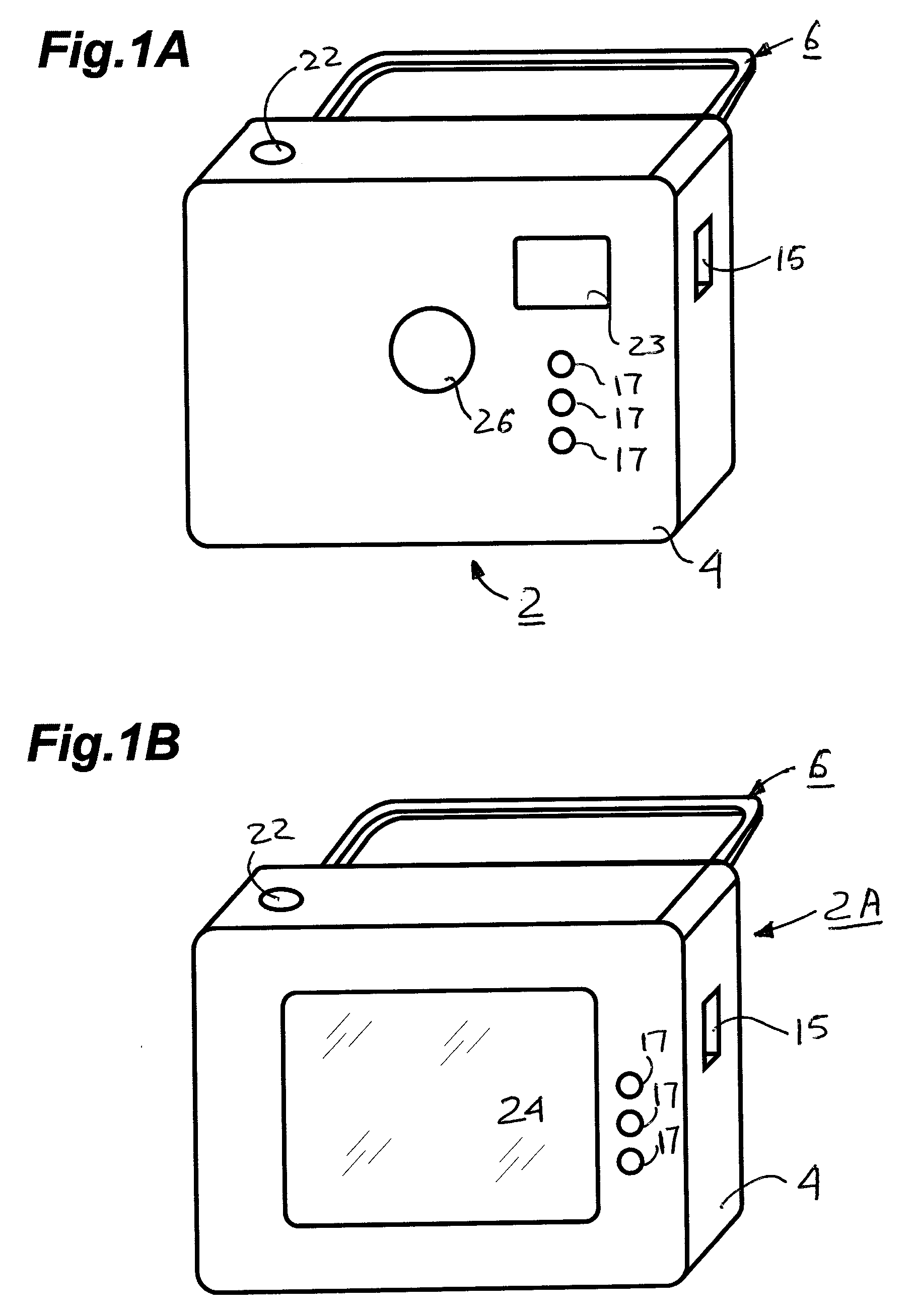 Portable non-contact tonometer and method of determining intra-ocular pressure using such