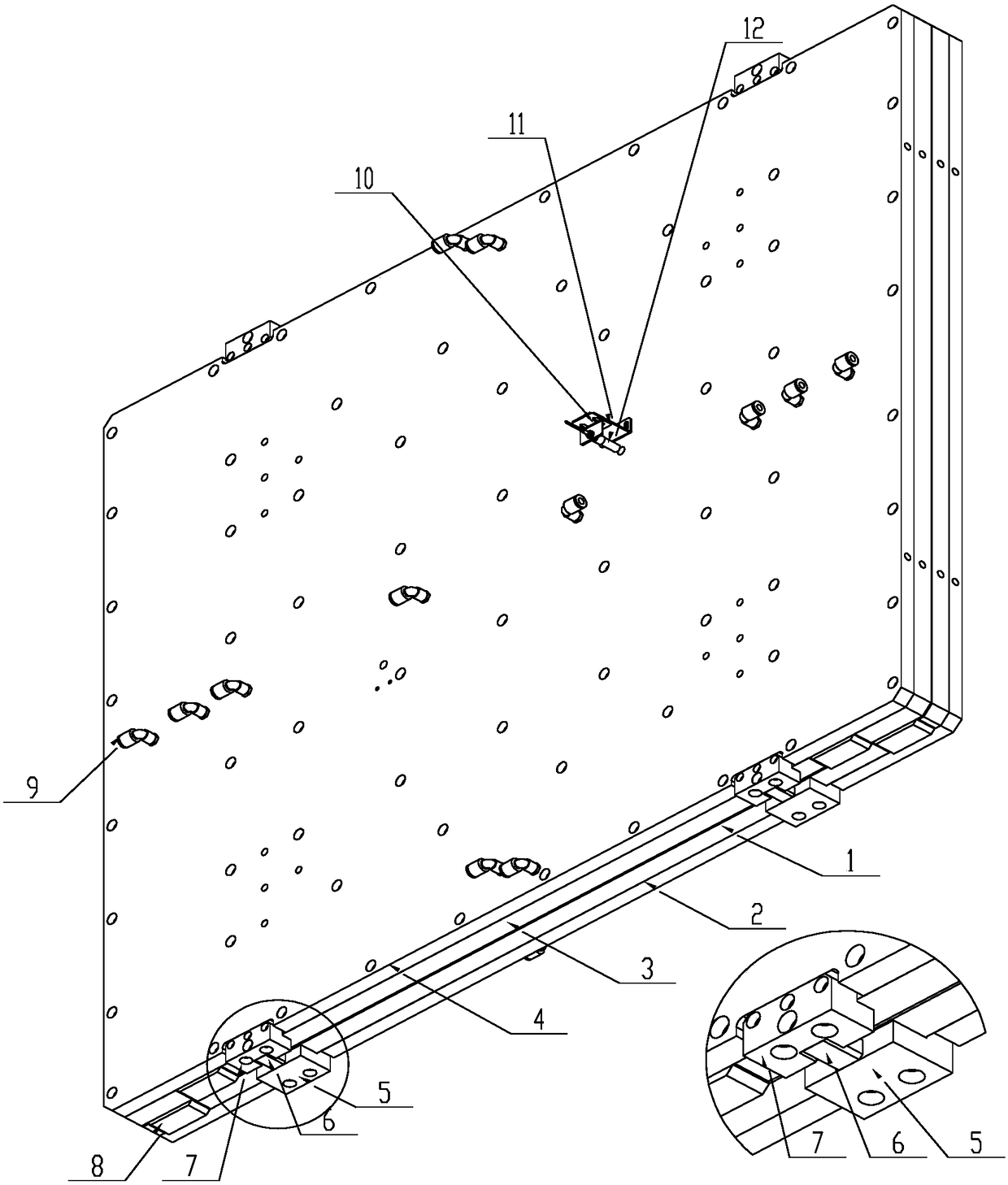 An air flotation vacuum adsorption conveying device