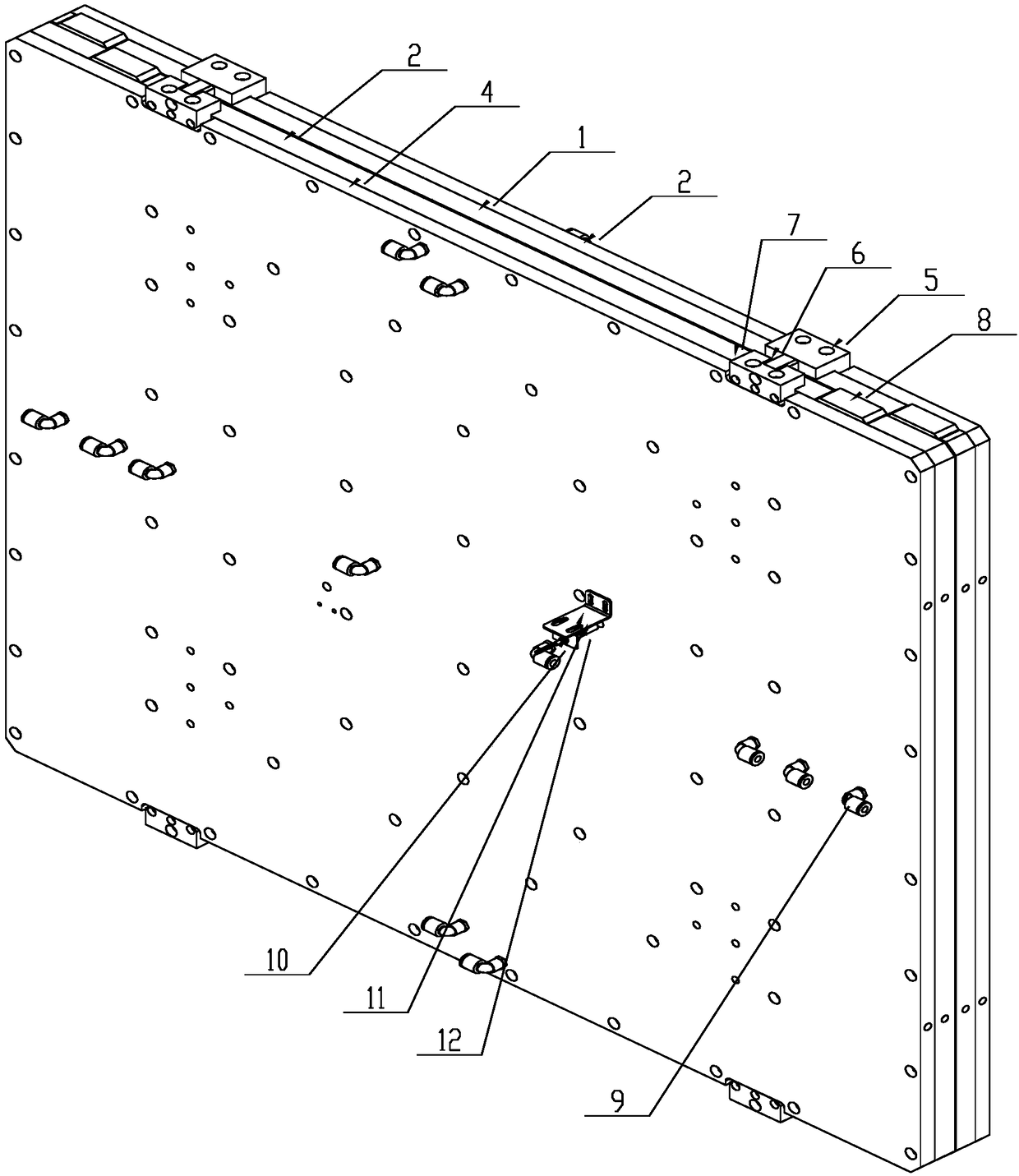 An air flotation vacuum adsorption conveying device