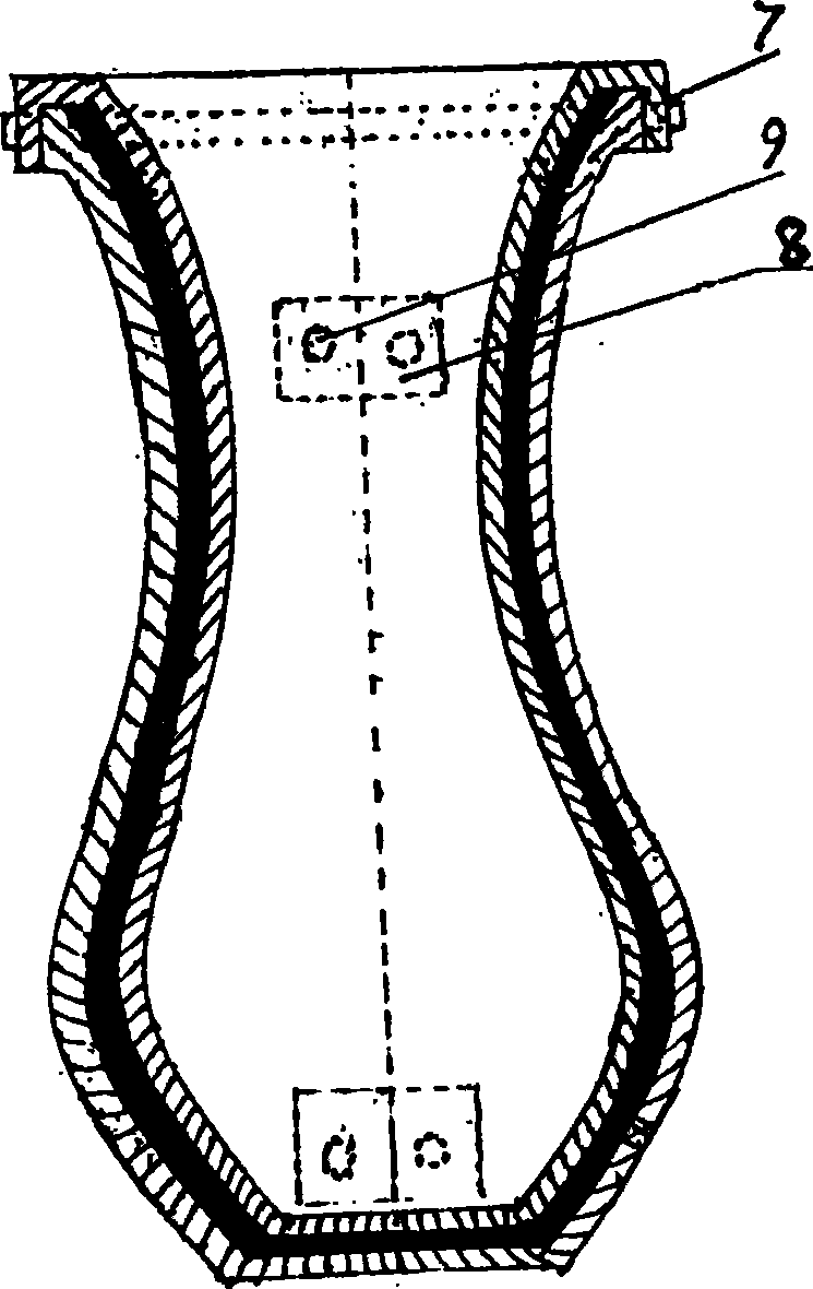 Air pressure forming method for producing glass fibre reinforced plastic