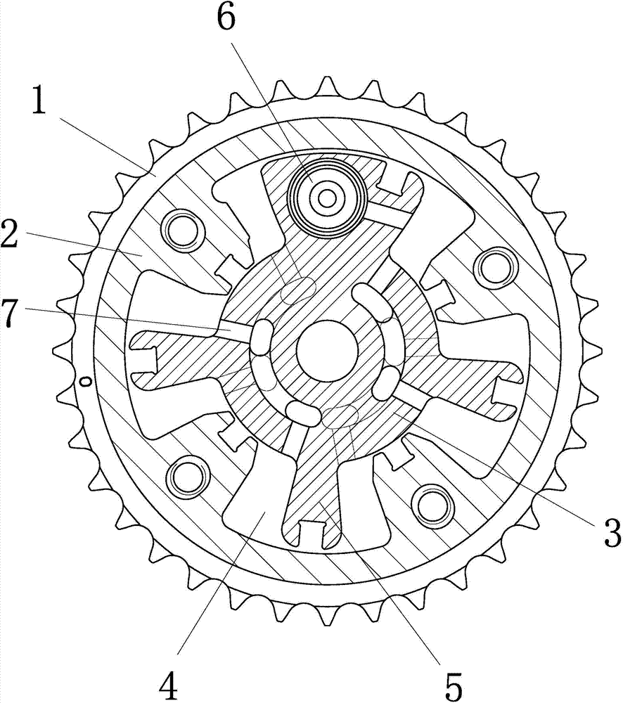 Variable valve timing mechanism with middle locking function