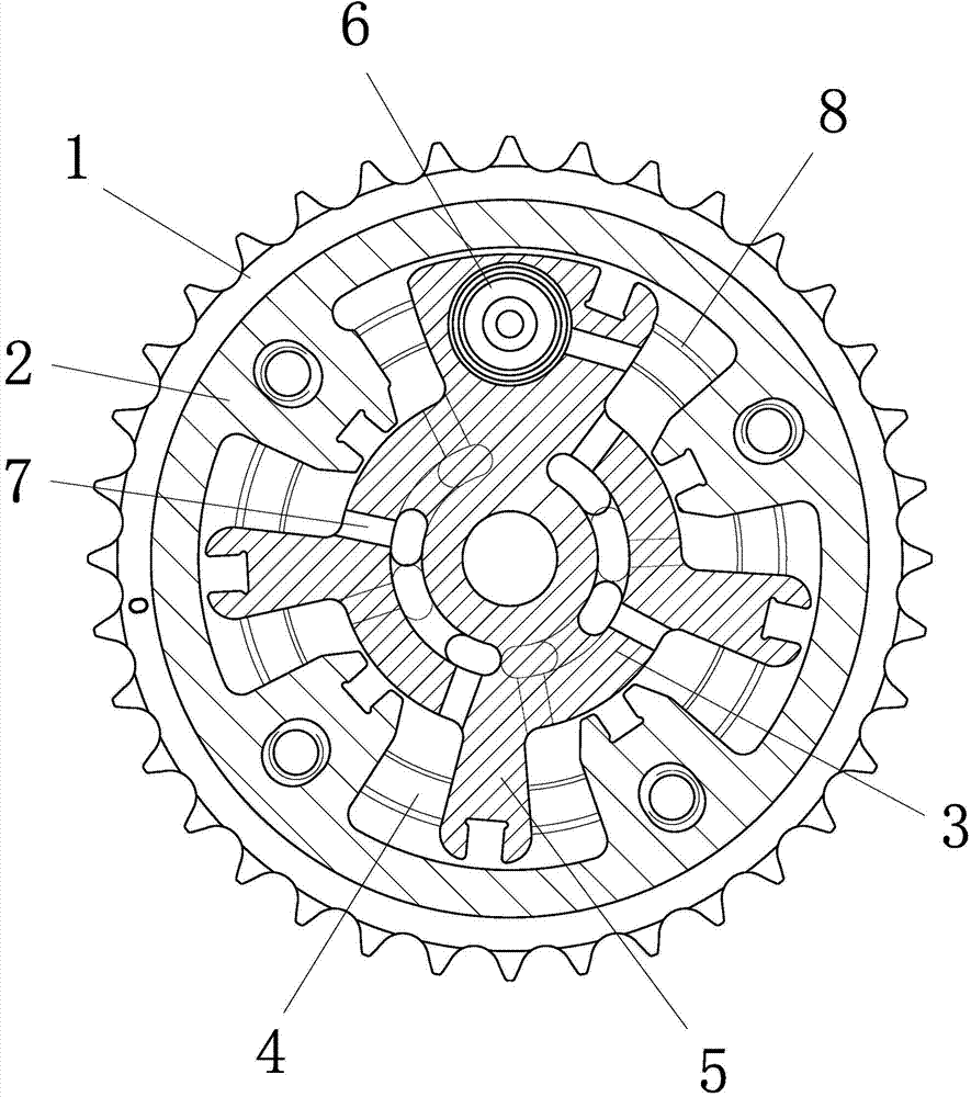 Variable valve timing mechanism with middle locking function