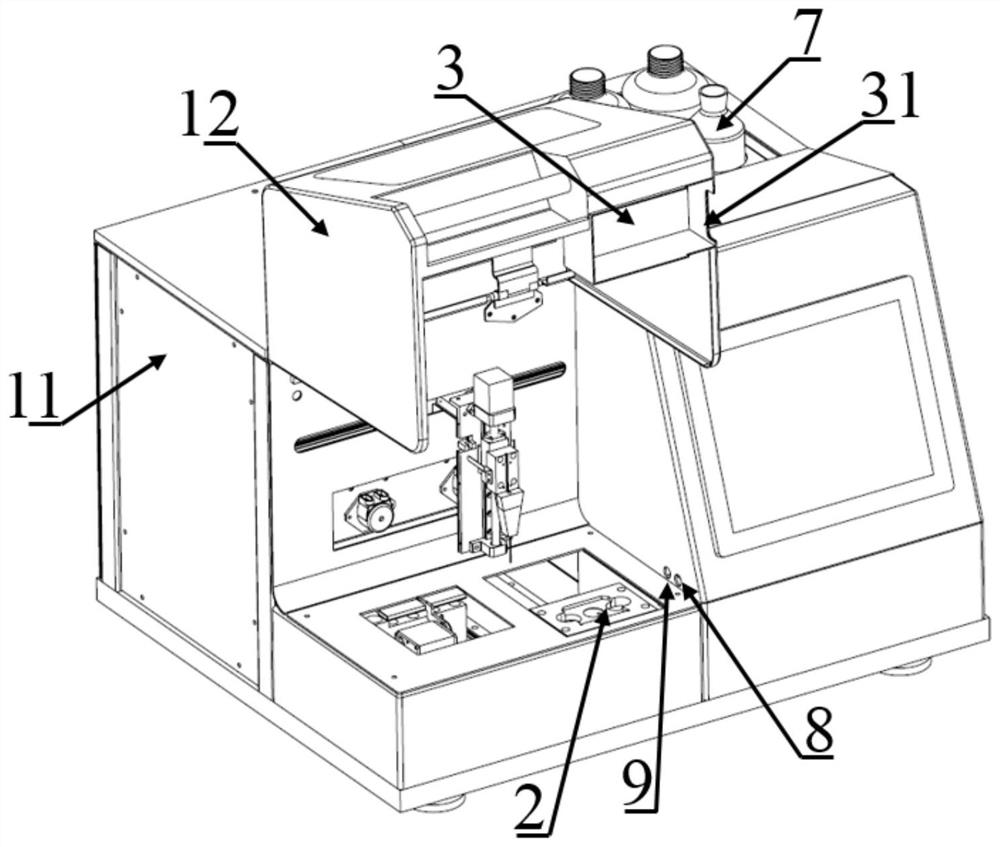 Sample application machine, target plate inactivation device and target plate inactivation method