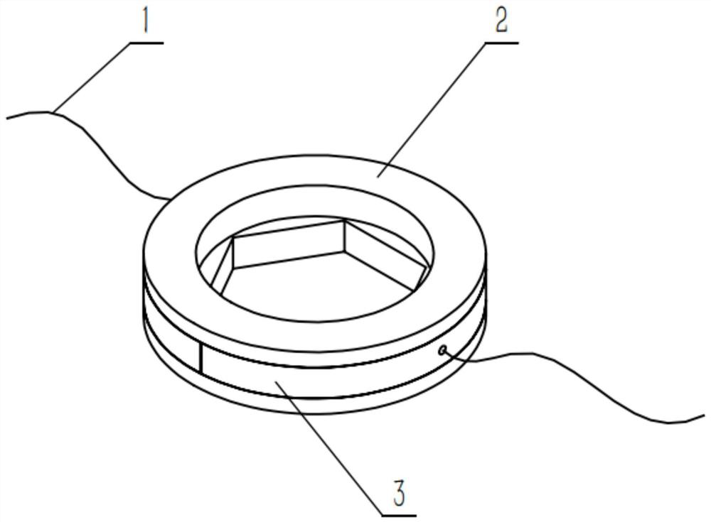 A fiber grating sensor for temperature measurement of lithium battery pack and temperature measurement method thereof