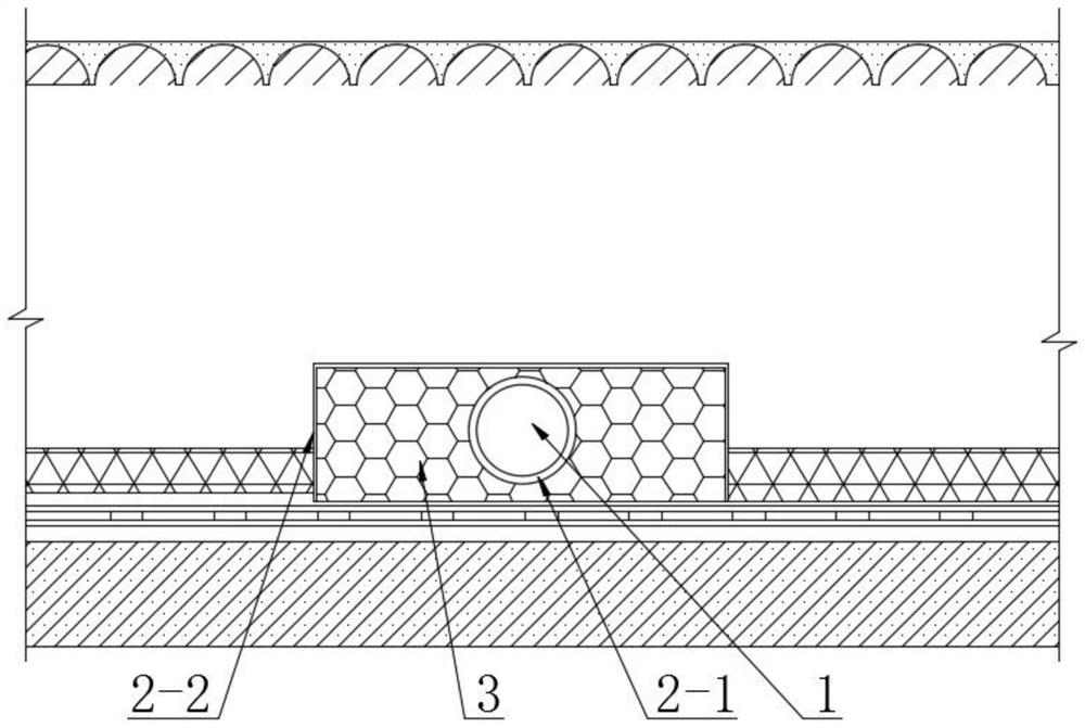 Water seepage blind drain for basement roof drainage and construction method thereof