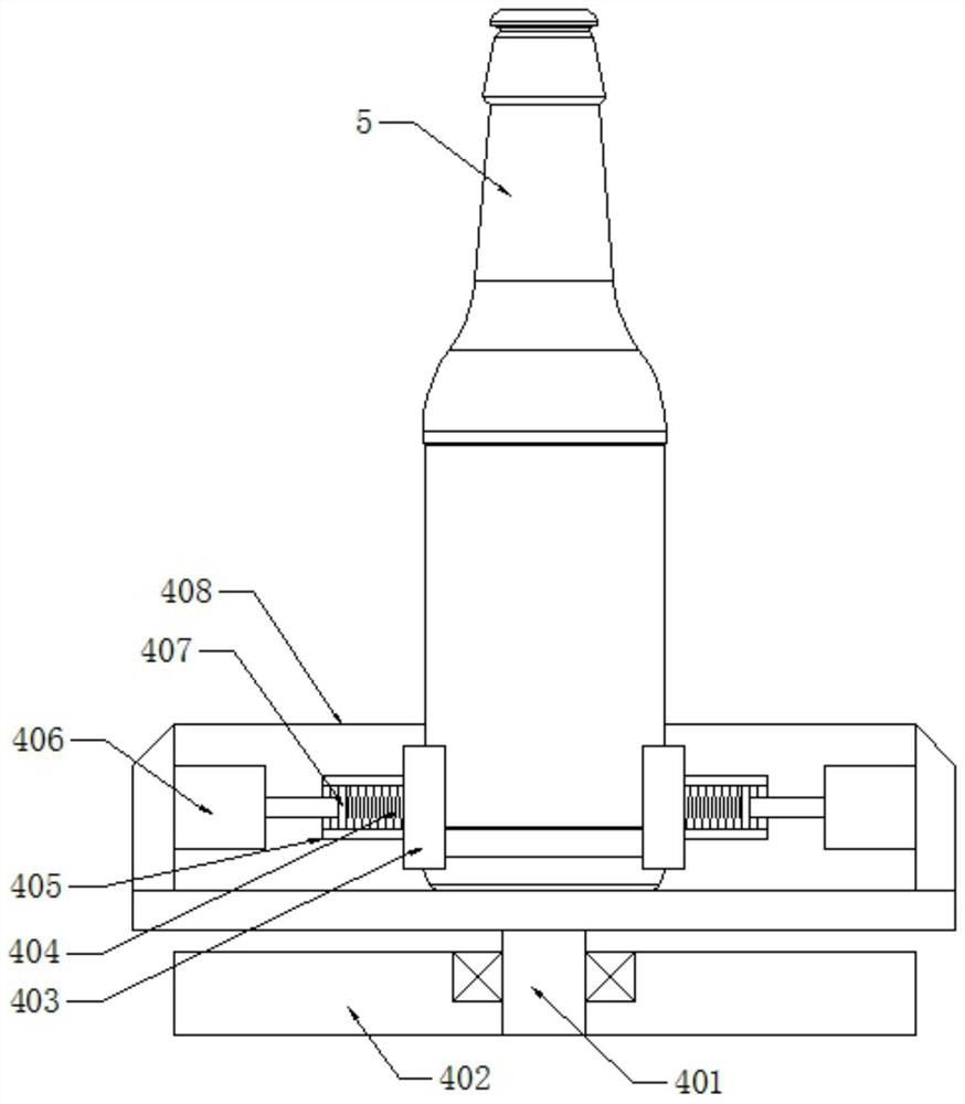 Glass bottle inner opening grinding device and using method thereof