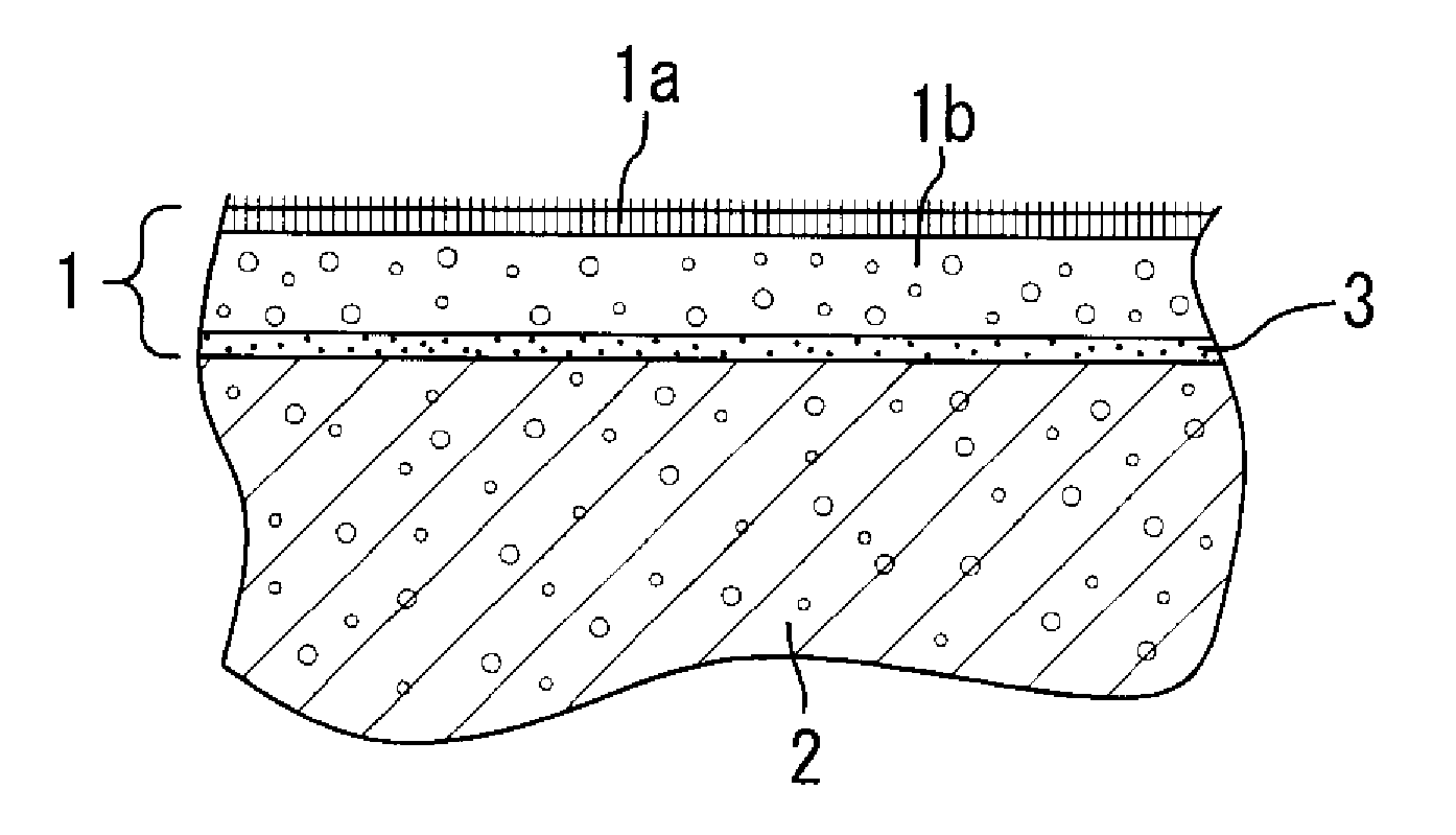 Expansion-molded article formed integrally with surface skin for use in vehicle seat