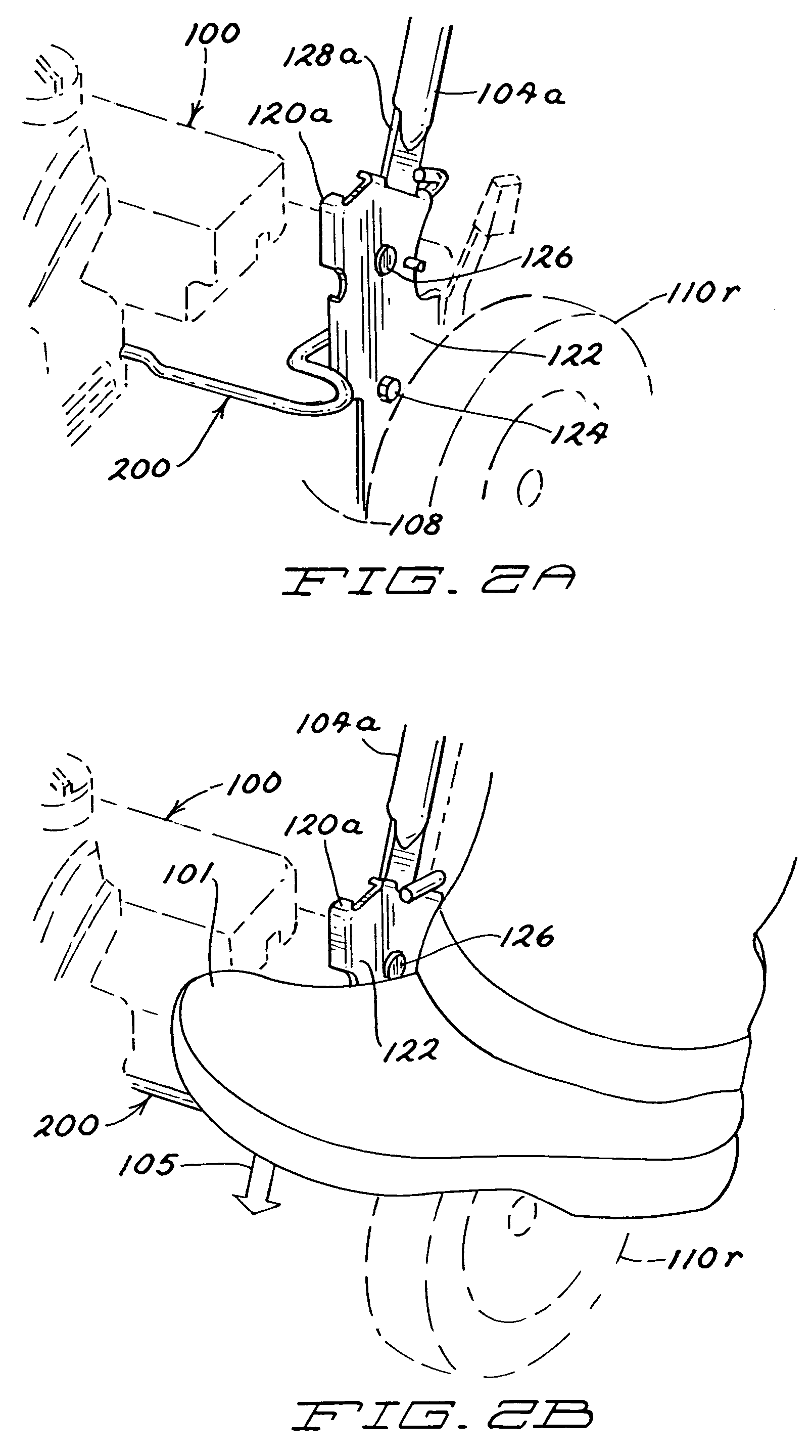 Walk-behind implement and handle assembly release apparatus for use with same