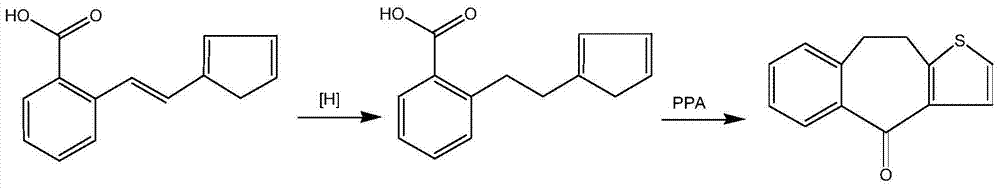 A kind of preparation method of 10-methoxy-4h-benzo[4,5] cycloheptatriene[1,2-b]thiazole-4-one