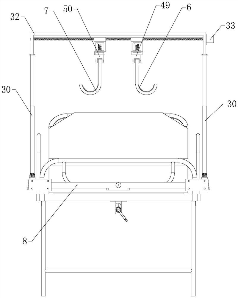 Auxiliary device for gynecological clinical treatment operation