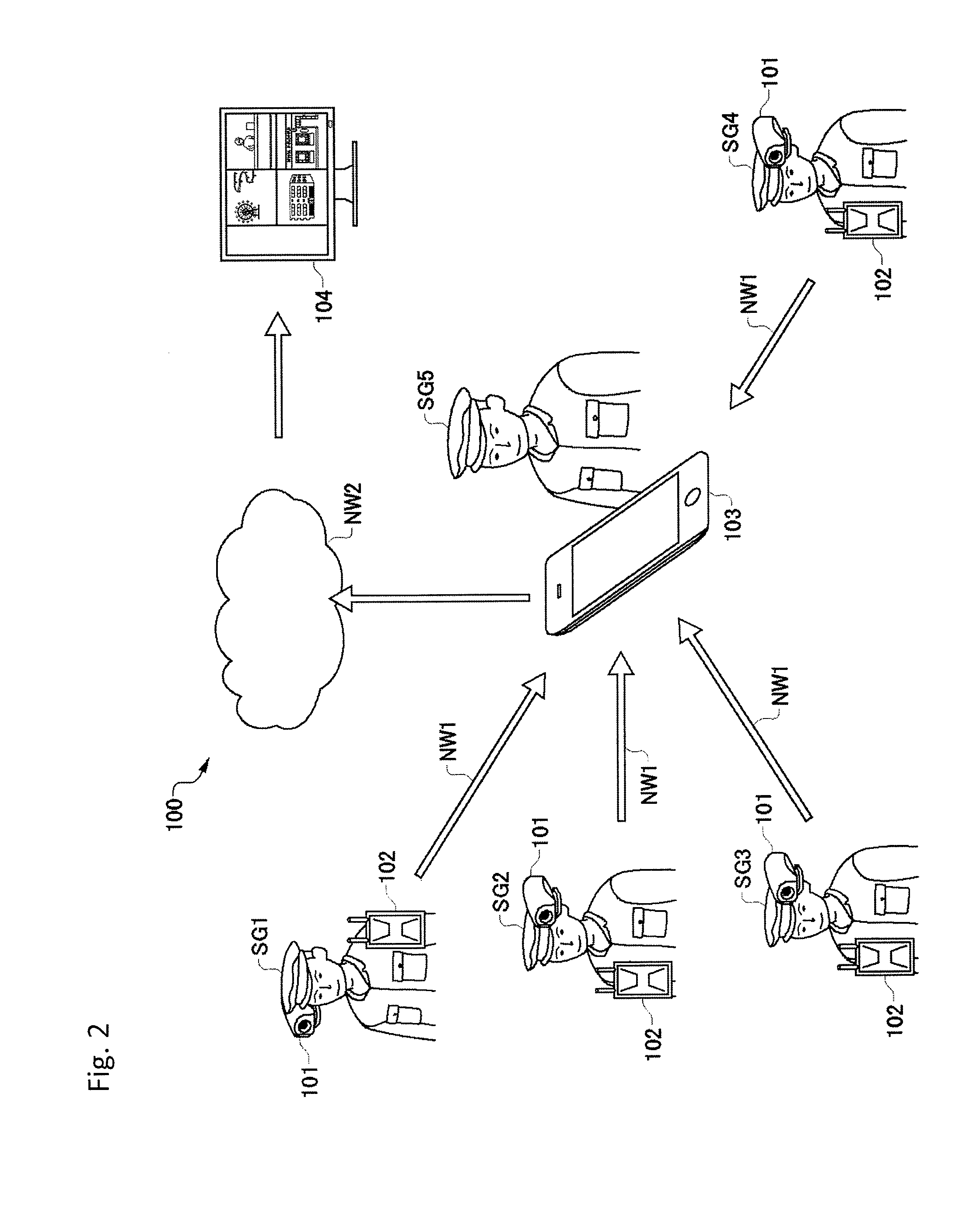 Image display system, image composing and re-encoding apparatus, image display apparatus, method of displaying image, and computer-readable storage medium having stored therein image composing and re-encoding program