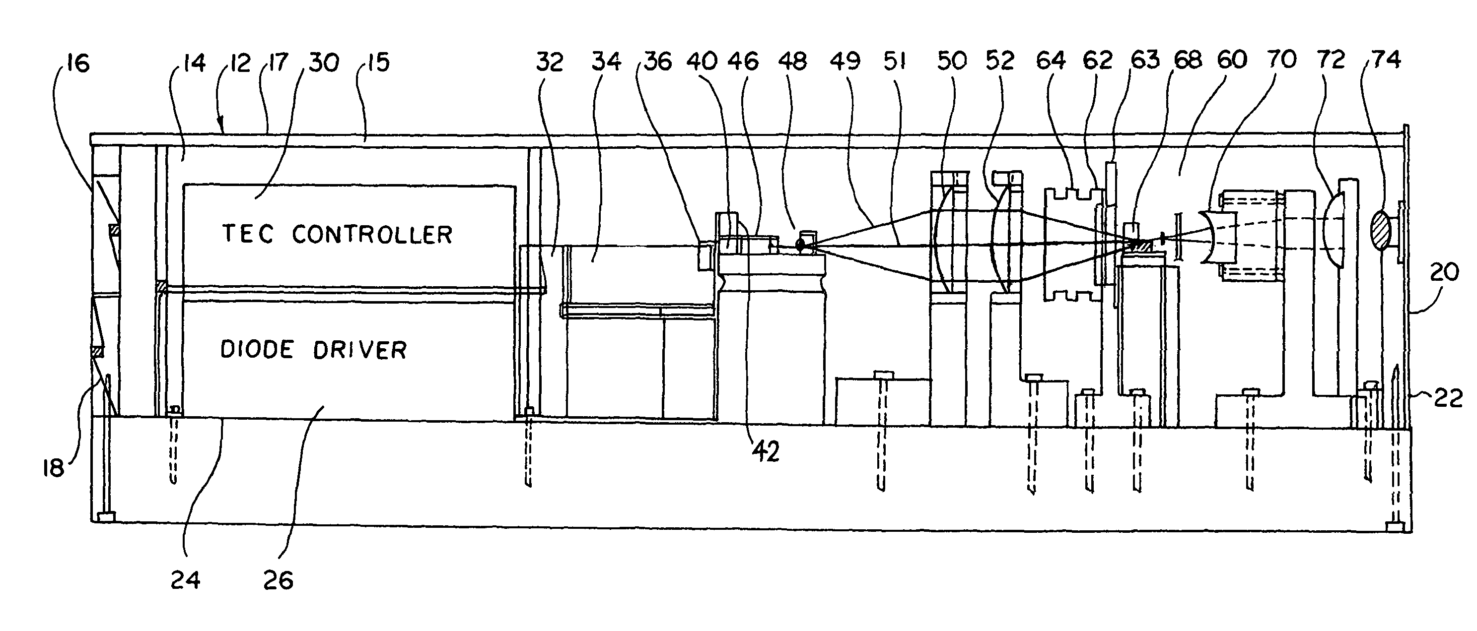 Tunable solid state laser system