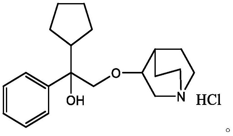 A kind of penehyclidine hydrochloride impurity and preparation method thereof