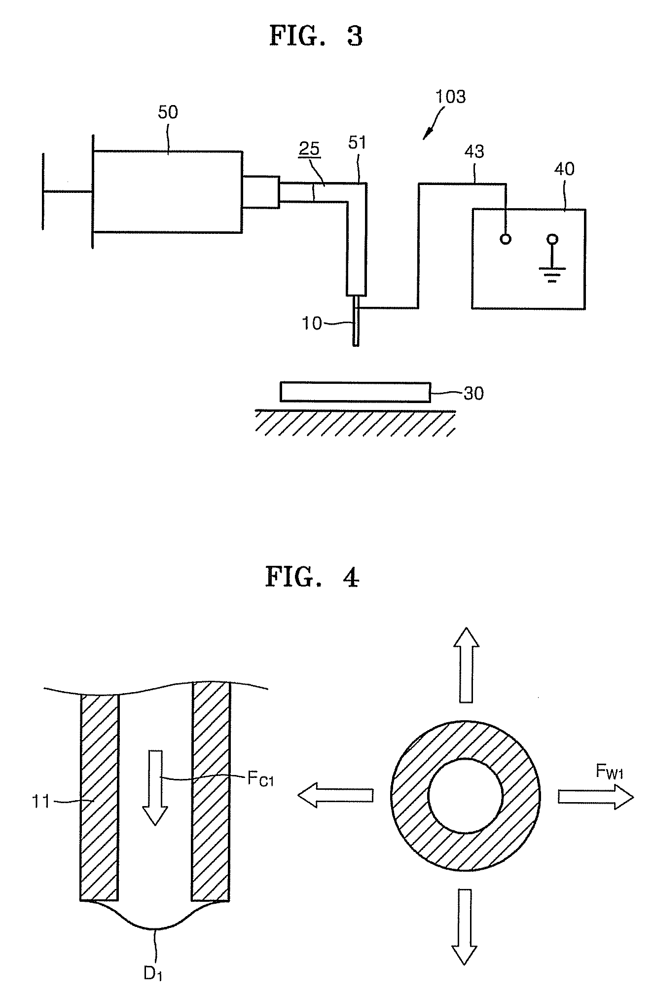 Electric charge concentration type droplet dispensing device having nonconductive capillary nozzle