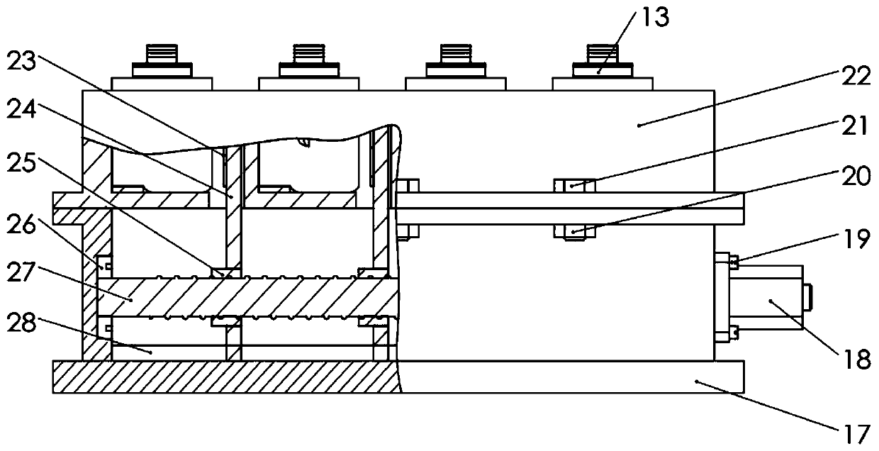 Aviation blade tenon laser scanning measuring machine and measuring method