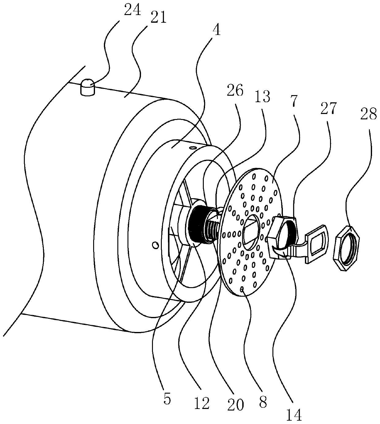 Fuel conveying system with drying device