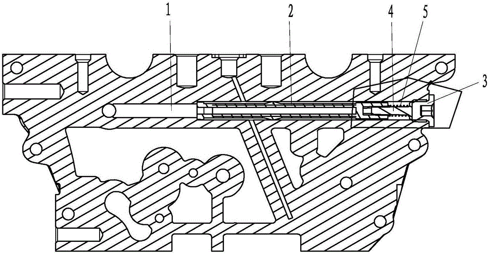 Oil duct damping and noise reducing structure provided with built-in filter