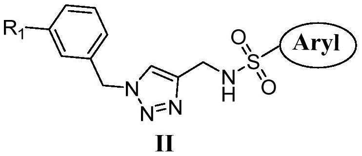 Sulfatriazole-type tubulin polymerization inhibitor and its synthesis method and application