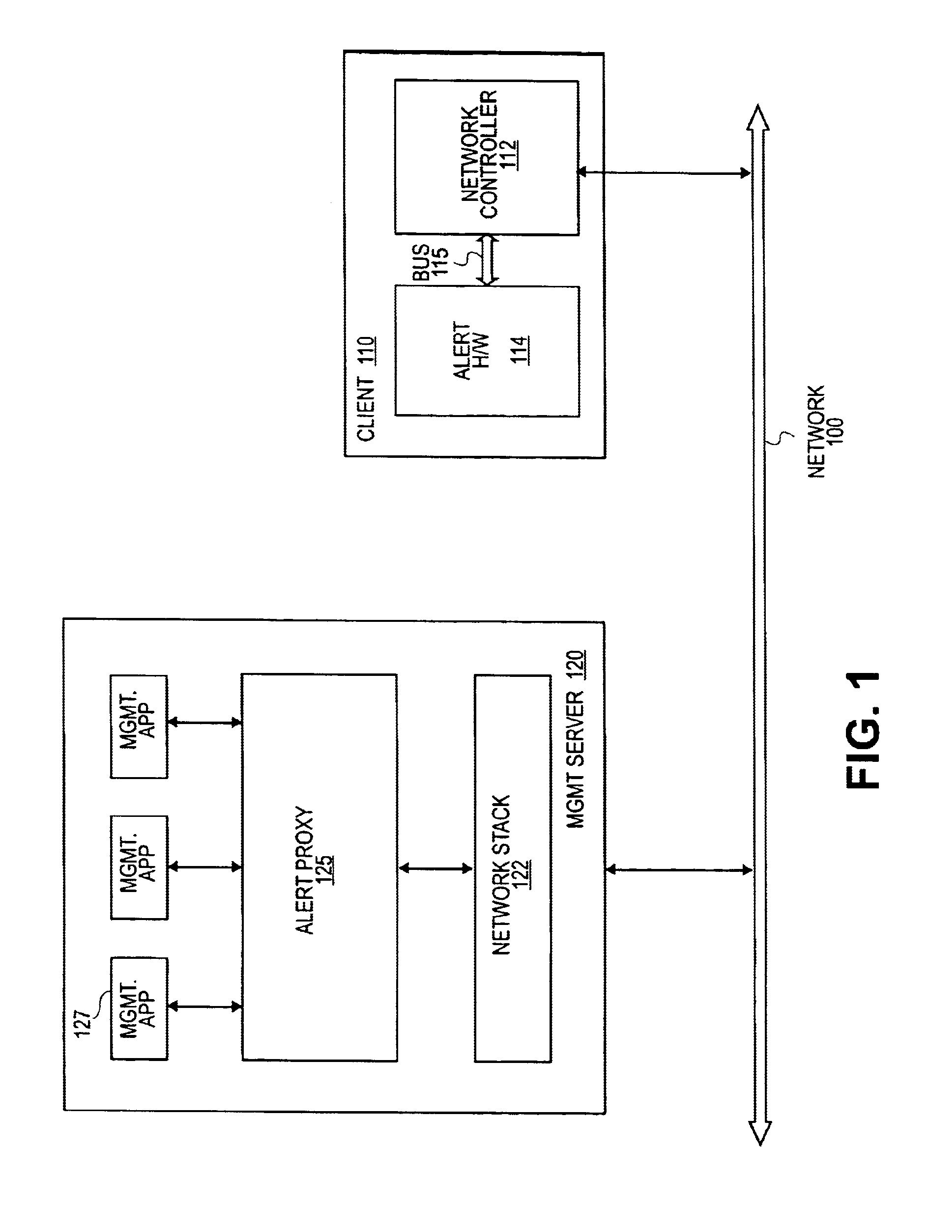 Method and apparatus for dynamic network configuration of an alert-based client