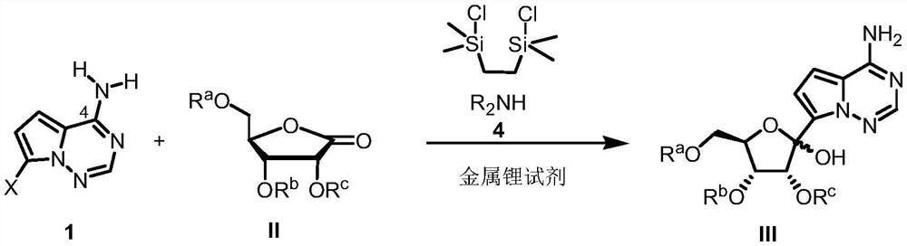 Synthetic method of C-nucleoside compound