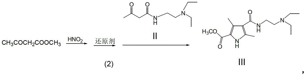 A kind of preparation method of sunitinib intermediate