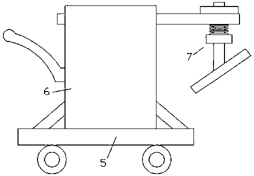 Special tamping device for slope